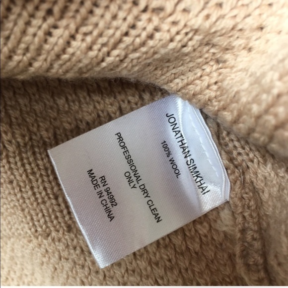 Jonathan Simkhai Wool Tassel Knit Crew Neck Sweater size S - Picture 8 of 13